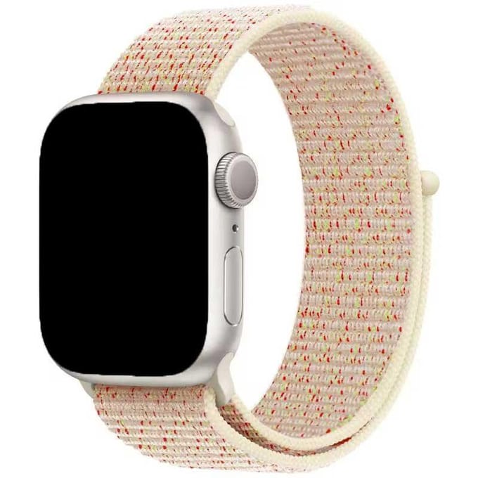 2+2 | Apple Watch Bandje Nexora - Geweven - Nylon - Sterrenlicht Kleurrijk