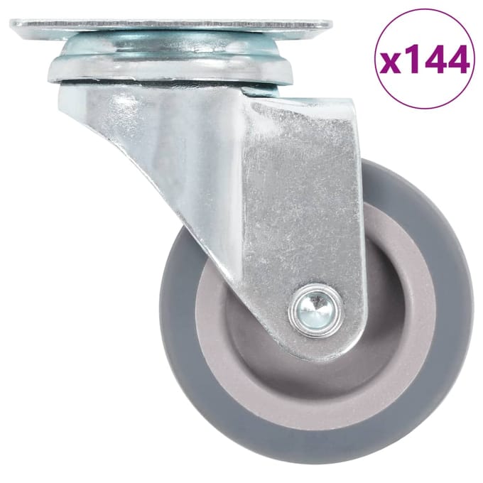 vidaXL - 144 - st - Zwenkwielen - 50 - mm