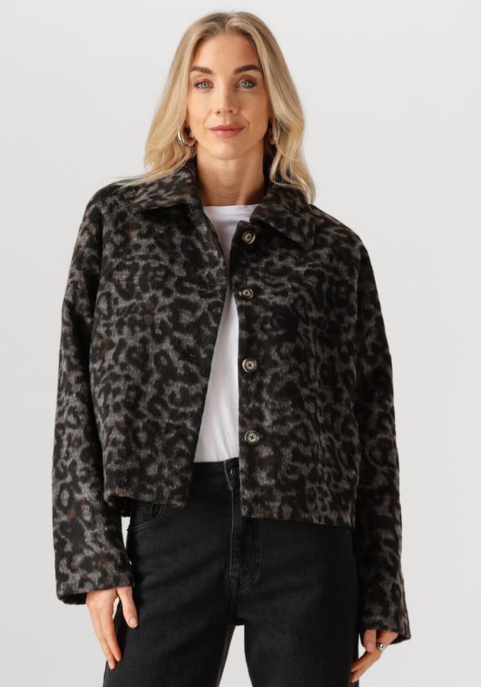 Object Objleo L/s Re Jacket Div Jassen Dames - Winterjas - Multi - Maat 34