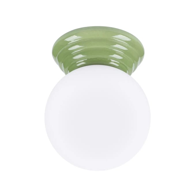 Sollux Lighting Wandlamp Zori - G9 - olijfgroen - geglazuurd keramiek/glas - 12x16x12cm