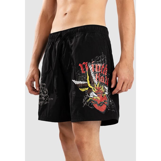 Ninth Hall 16.5" Sacred Feather Boardshorts zwart