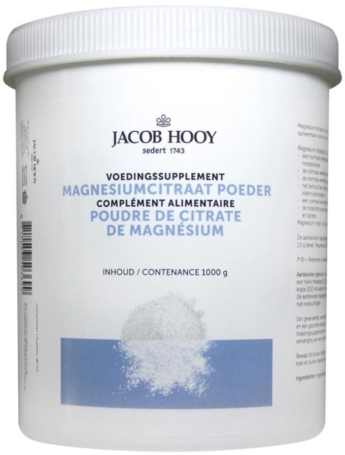 Jacob Hooy Magnesiumcitraat poeder 1 Kilogram