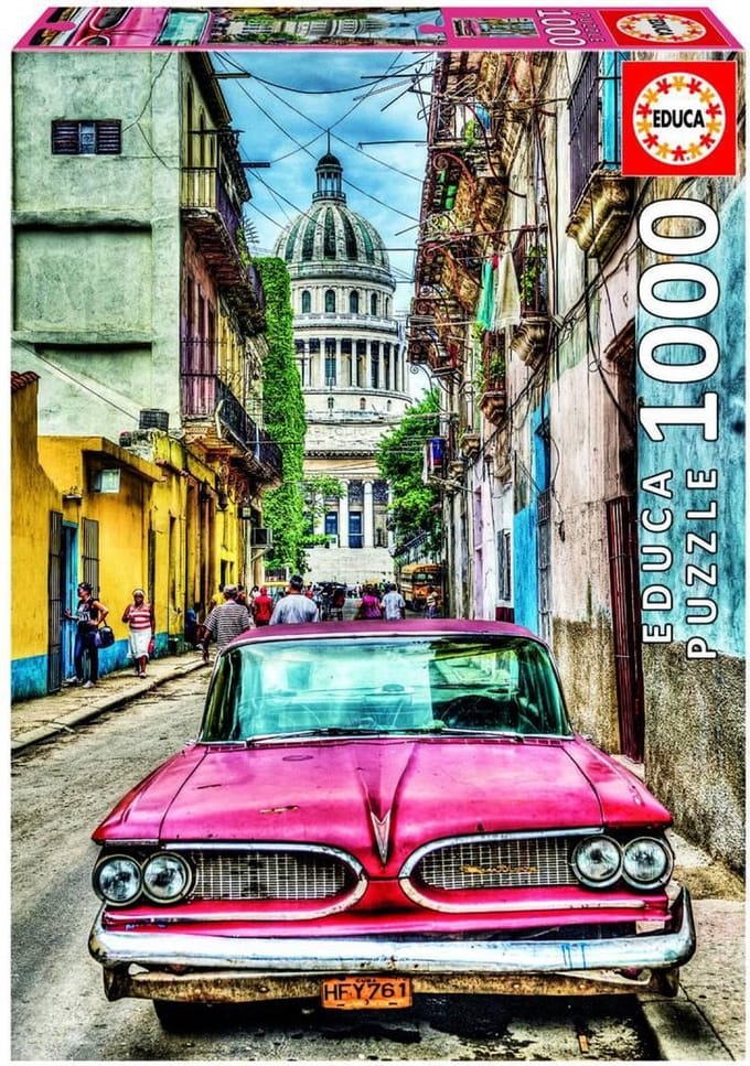 Educa Vintage Car in Old Havana (1000)