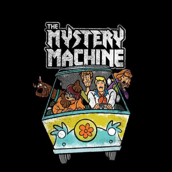 Scooby Doo Mystery Machine Heavy Metal Women's T-Shirt - Black - L