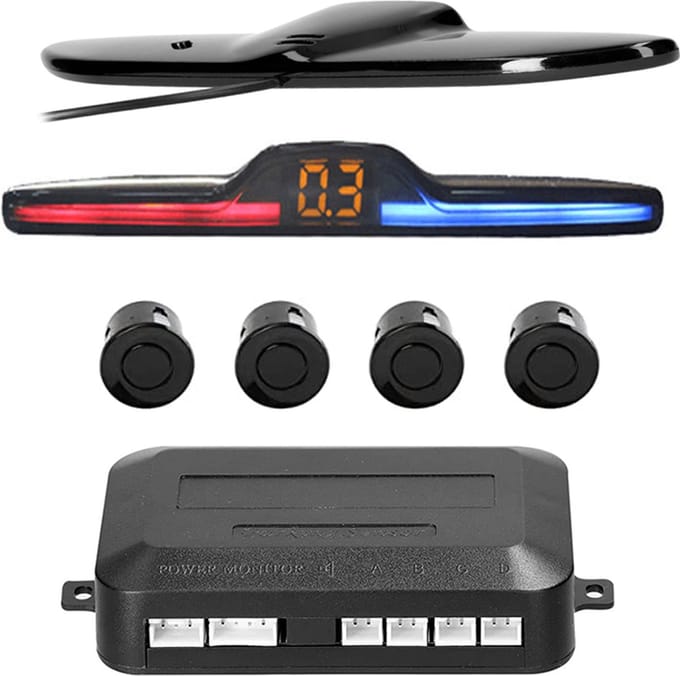 CTX-DP35 Parkeersensor Auto | Universele Parkeersensoren | Digitaal - Zwart