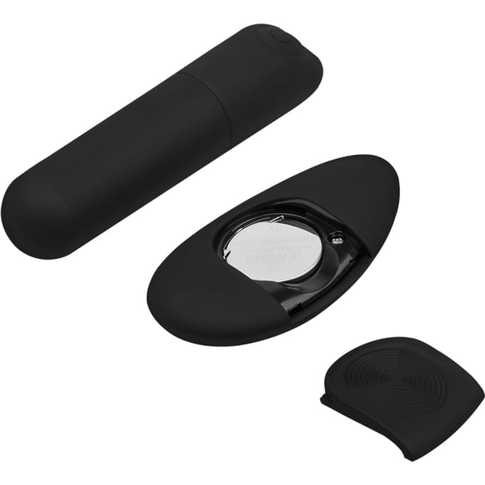EIS, vibrator, mini vibrator, 'bullet vibrator met afstandsbediening', 10 programma's, waterproof (IPX7), zwart