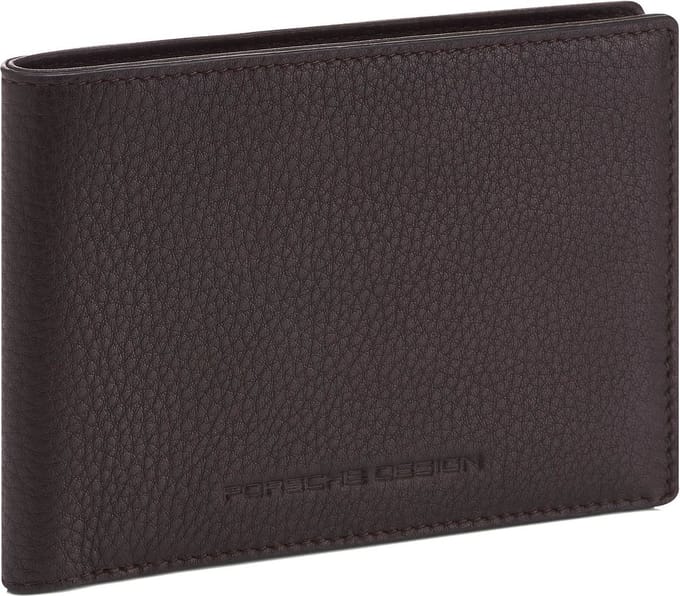 PORSCHE DESIGN Leren Kaarthoes Business Billfold 10 W Dark Brown Bruine