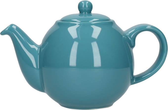 Kleine Keramische Theepot met Zeef - 2 Kopjes Capaciteit - Aqua