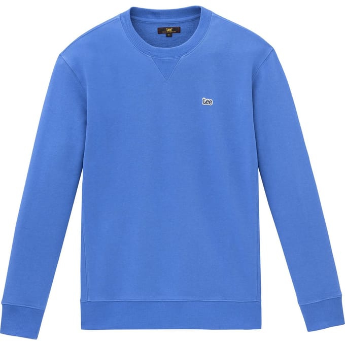 LEE - maat XL - PLAIN CREW SWS SUMMER BLUE