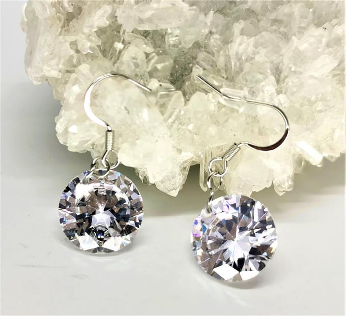 OORHANGERS-KRISTAL-15MM-Chirurgisch staal 316L.