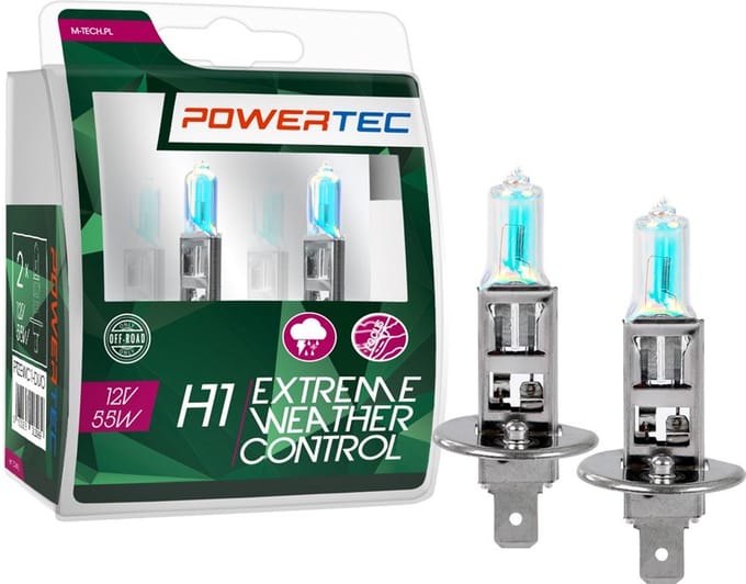 Powertec H1 12V Halogeenlampen – Extreme Weather Control – Set van 2