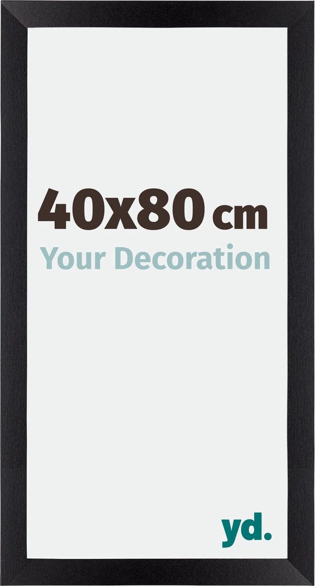 Your Decoration - Fotolijst 40x80 cm - MDF - Zwart Mat - Mura
