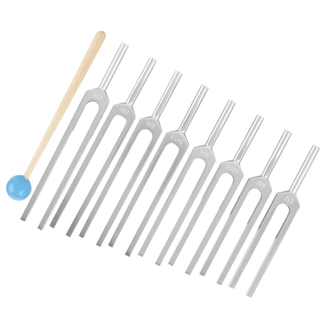 Aluminium Medische Stemvork Instrumenten Stem Vibratie Therapie Gereedschap Set gray