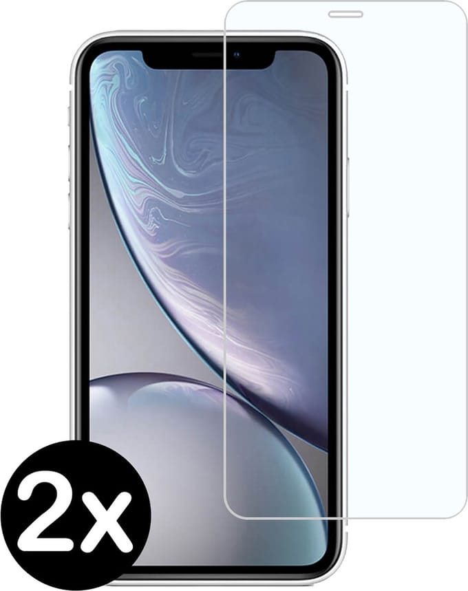 Screenprotector Geschikt voor iPhone X/Xs Screenprotector Glas Gehard Met Dichte Notch - Screenprotector Geschikt voor iPhone X/Xs Screen Protector Glas Tempered Glass - 2 PACK