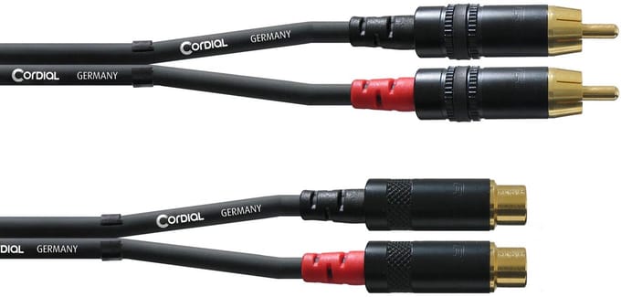 Cordial Cinch verlenging 1,5 m REAN stekker CFU 1,5 CE - Audio kabel