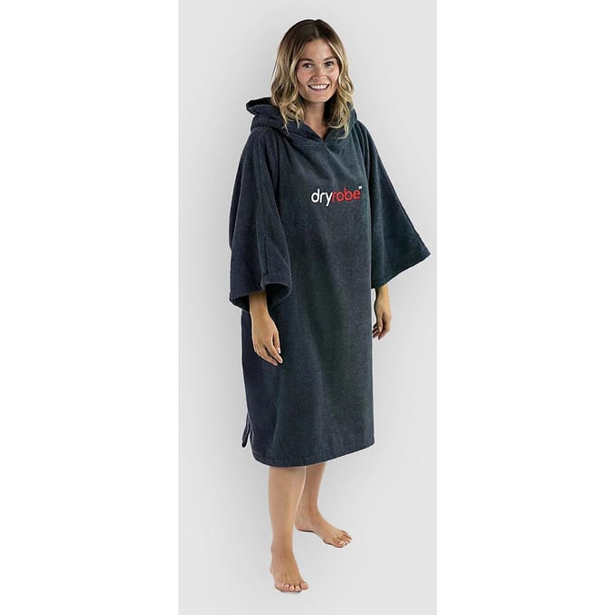 Dryrobe Towel Robe Organic Cotton Surf Poncho blauw