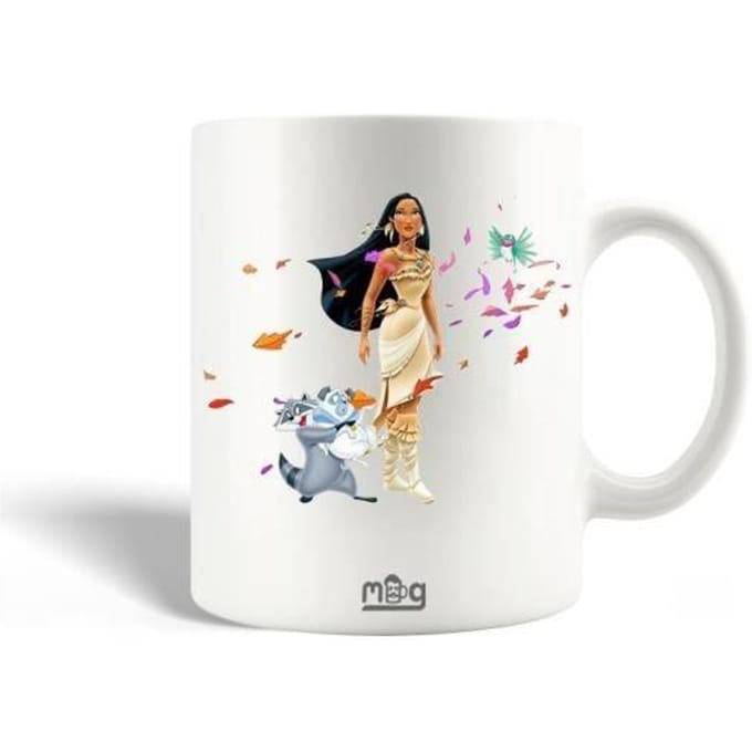 Mug - Pocahontas - Céramique - 30cl - Compatible lave-vaisselle - Blanc