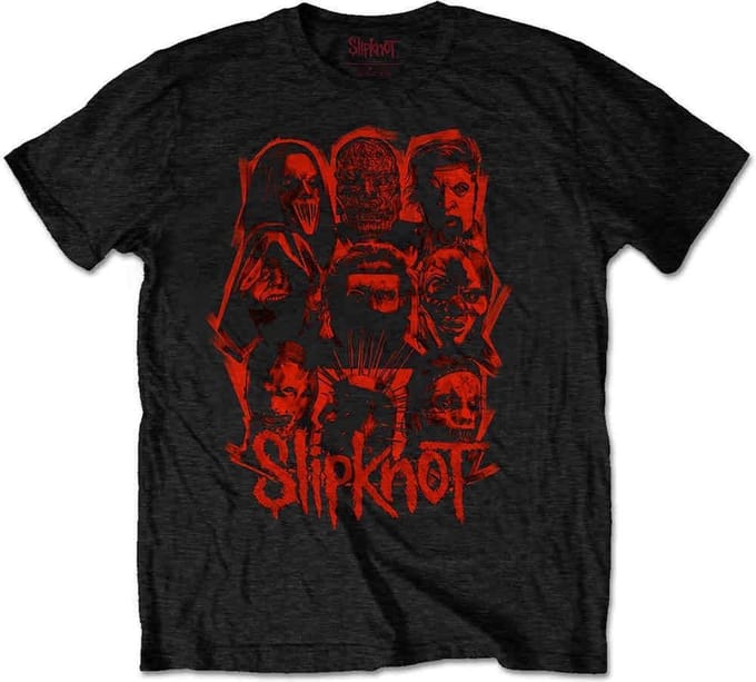 Slipknot - WANYK Red Patch Heren Tshirt - M - Zwart