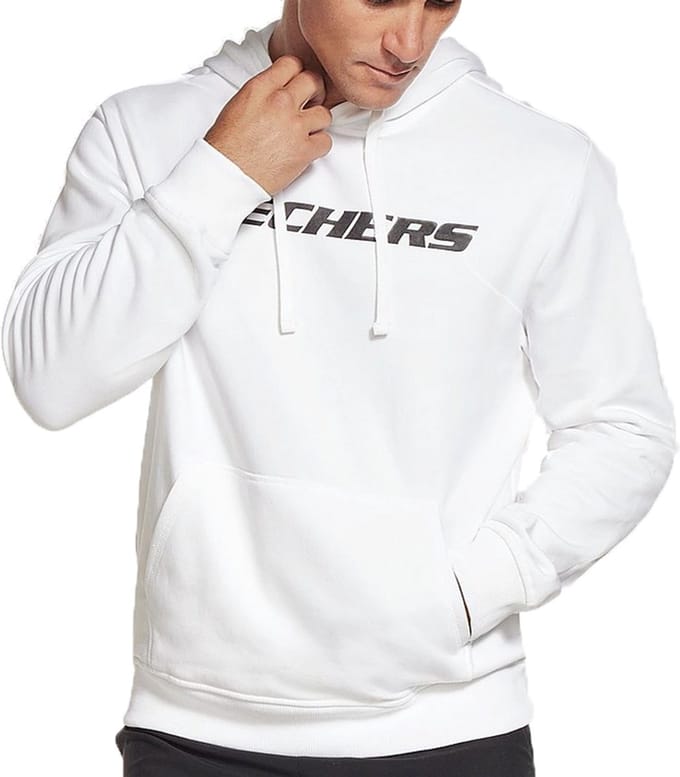 Skechers SKECH-SWEATS MOTION PULLOVER HOODIE heren sweatshirt MHD81 wit