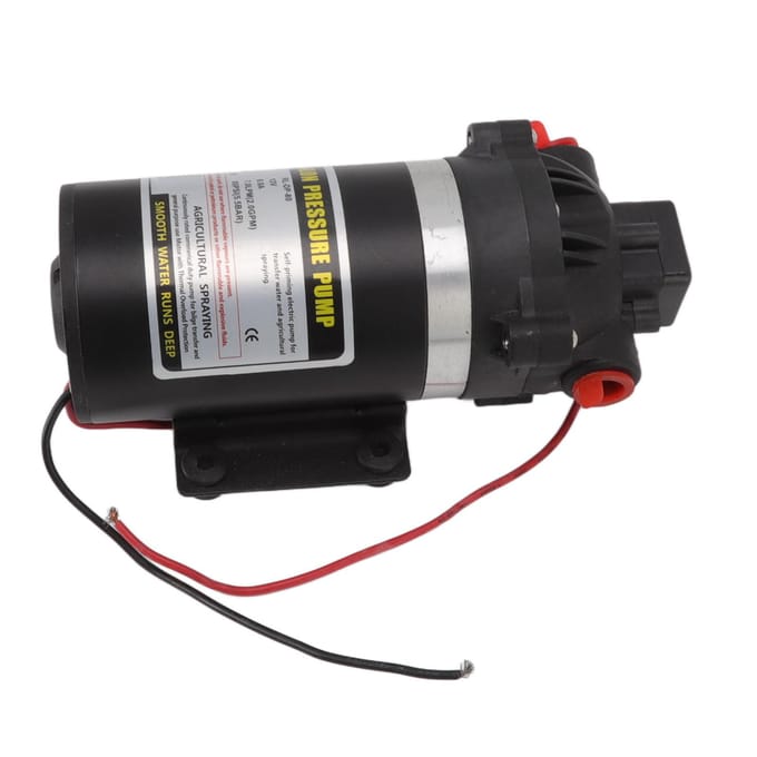 12V DC Hogedruk Membraanpomp Horizontale Zelfaanzuigende Pomp Roller Waterzuiveraar Spuitwater