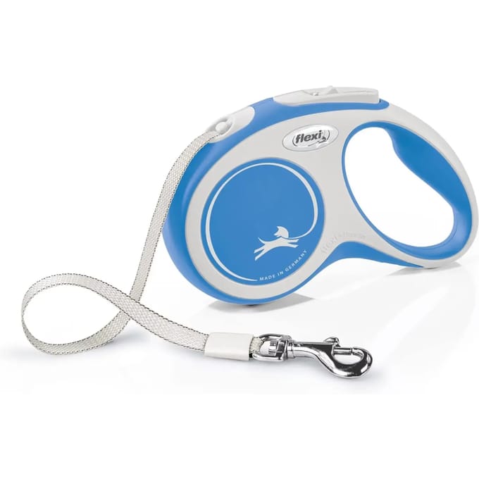 Flexi New Comfort - Rollijn Hondenriem - Blauw - S - 5 m - <12kg