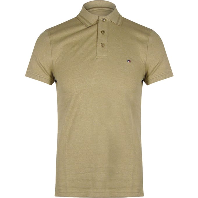 Tommy Hilfiger Donker Duinbeige Poloshirt