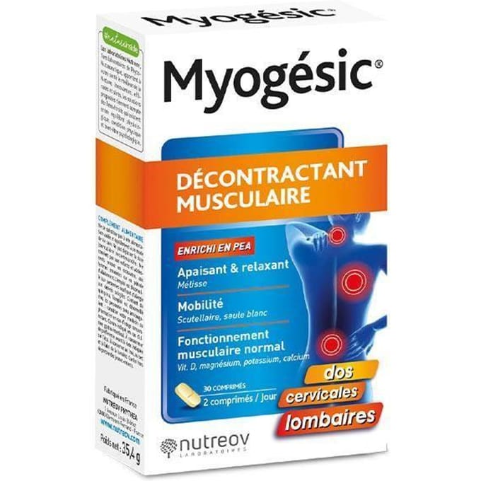 Nutreov Physcience Myogesic Décontractant Musculaire 30 comprimés