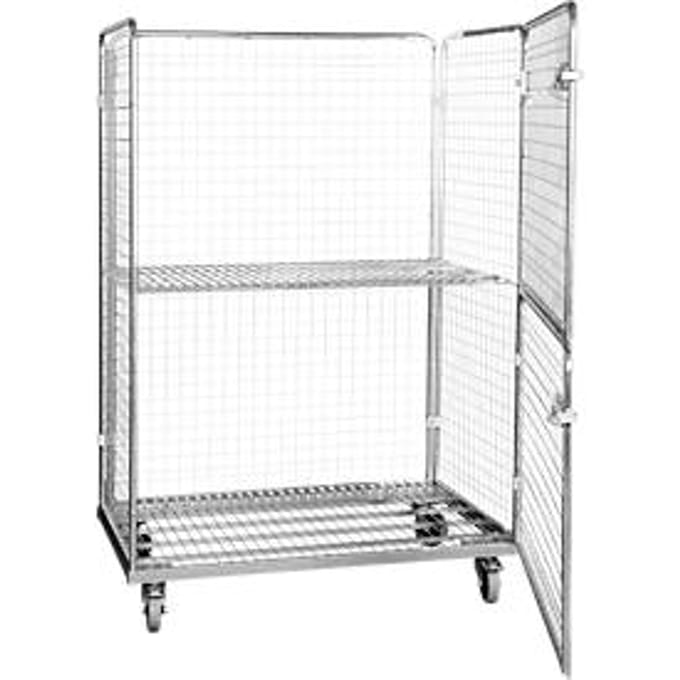 Stalen rolcontainer 800 x 1200 mm, met afmetingen van Europallets