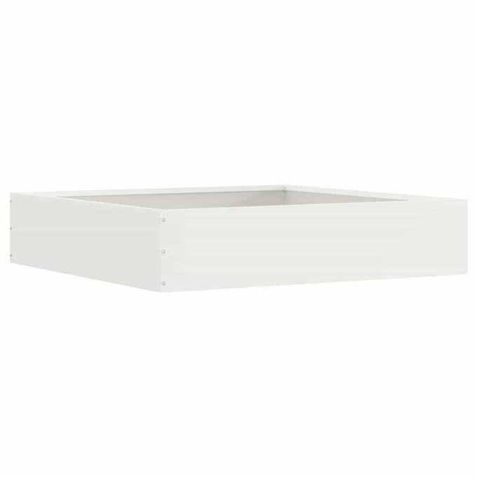 vidaXL - Gazonrand - 60 - x - 60 - x - 13 - cm - Staal - Wit