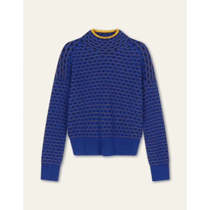 Oilily Kubb Trui- maatXL Brunnera Blauw