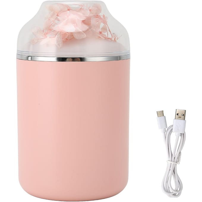 Luchtbevochtiger Onsterfelijke Bloem Vorm Huishouden Groot Nevelvolume Stil Essentiële Olie Diffuser roze