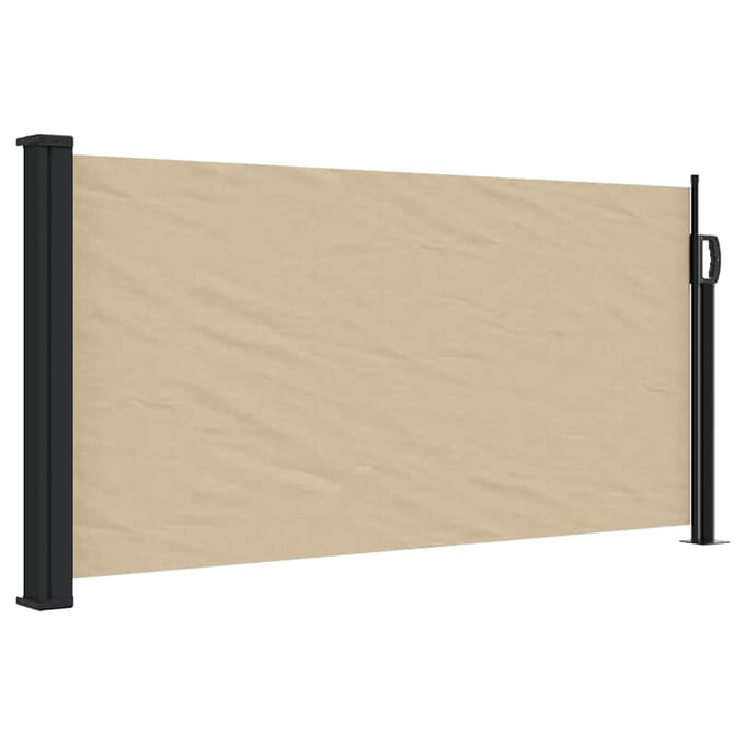 vidaXL - Windscherm - uittrekbaar - 100x500 - cm - beige