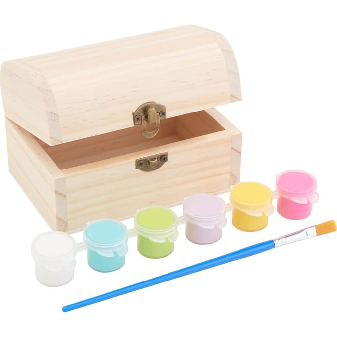 VBS Houten kist, incl. kleuren en penselen