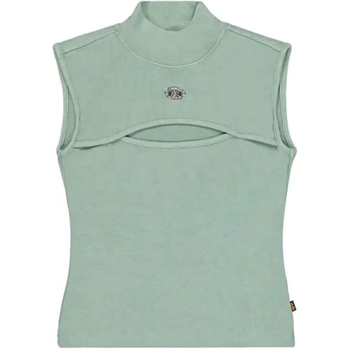 Dames mouwloos T-shirt Alpha Industries World Cut Out
