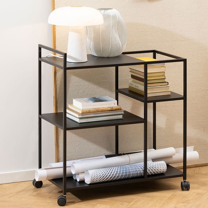 Smuk Trolley Davian Zwart