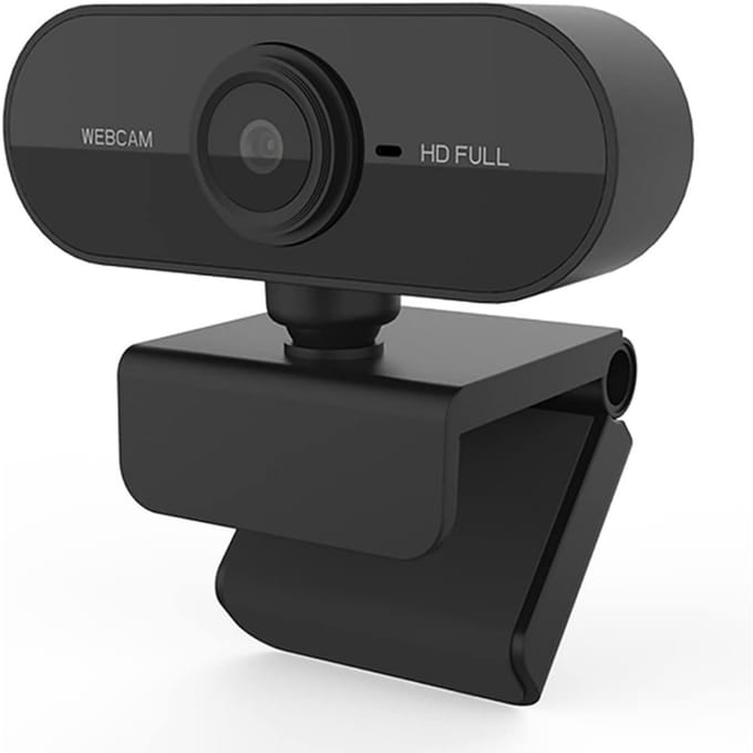 EXCITAT Camera - met microfoon - Webcam - Verstelbaar - Geschikt voor thuis, school, kantoor - Zwart