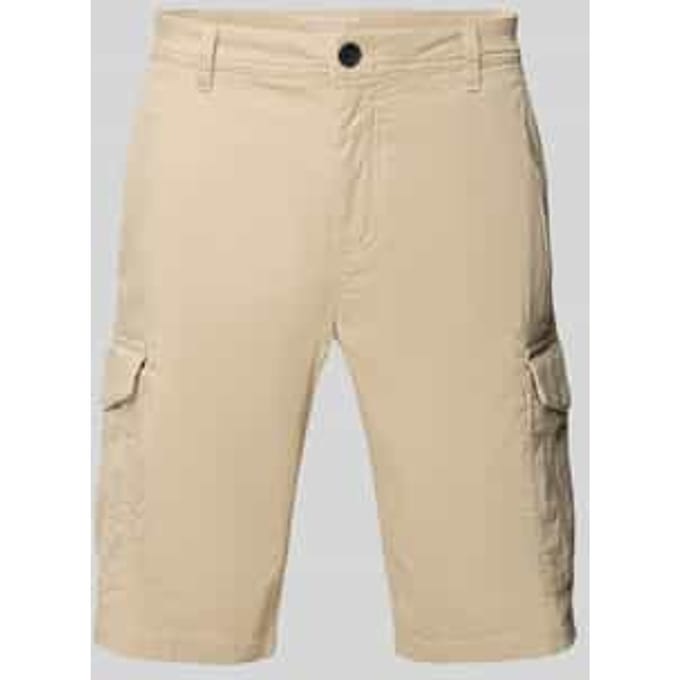 Regular fit cargoshorts van mix van katoen en elastaan