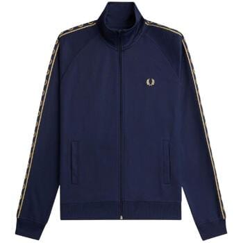 Fred Perry Contrast tape track jacket - tennis blue champagne