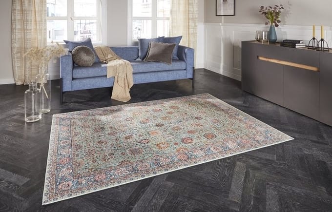 Flycarpets Elle Decoration - Klassieke Vloerkleed - Mahal - Jade - 80x150 cm