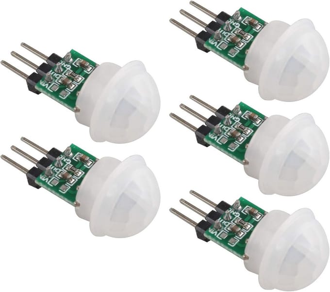 5 Stuks Mini PIR Bewegingssensor Module voor Menselijke Inductie - Automatische Infrarood Detector