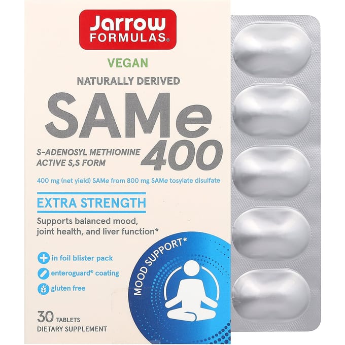 SAM-e 400mg 30 tabletten - S-Adenosyl Methionine | Jarrow Formulas
