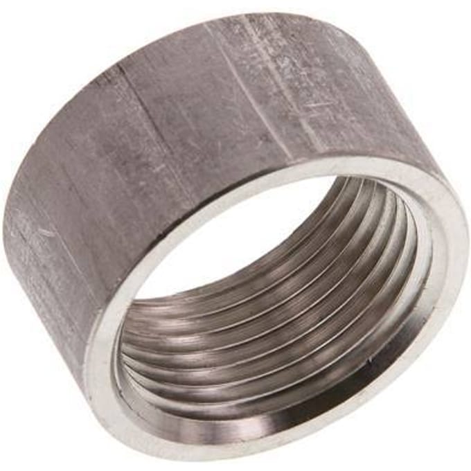 Rp 1'' x 39.5mm RVS Las uiteinde 40 Bar DIN 2986 - 20mm