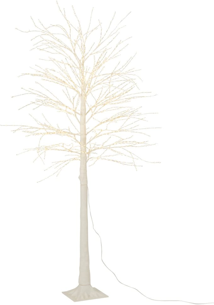 J-Line decoratie Boom 2000 Led - metaal - wit - medium