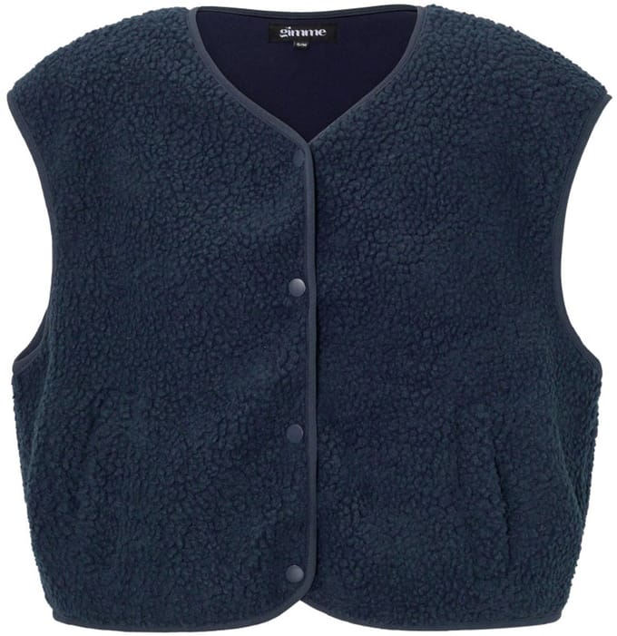 Woven Polyester Fiber Women's Vest Casual Solid Color Fall/Winter