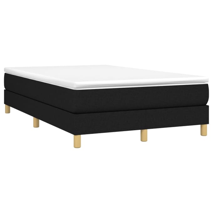 vidaXL - Boxspring - bed - 120x200 - cm - stof - zwart