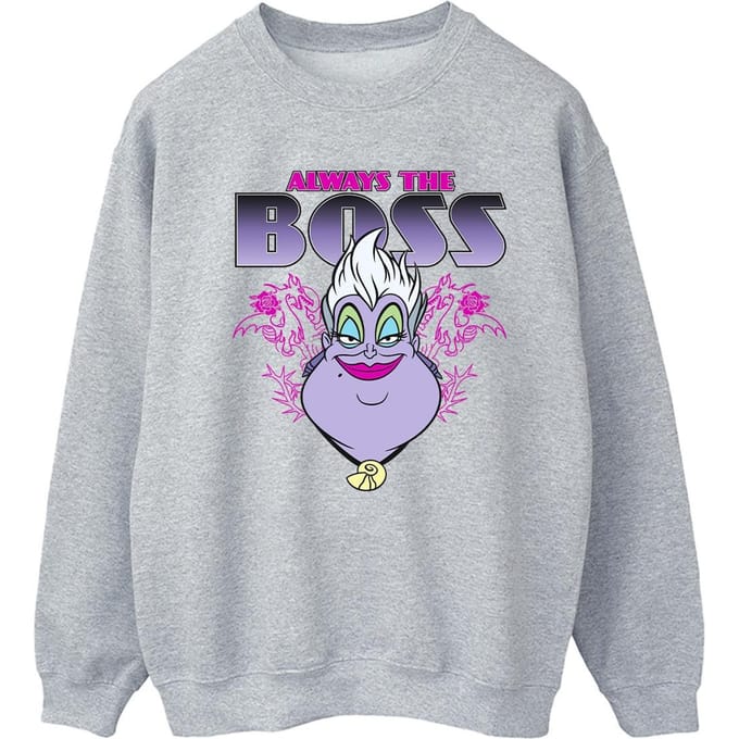 Disney Dames/Dames De Kleine Zeemeermin Ursula Mama Is De Baas Sweatshirt (Sportgrijs)