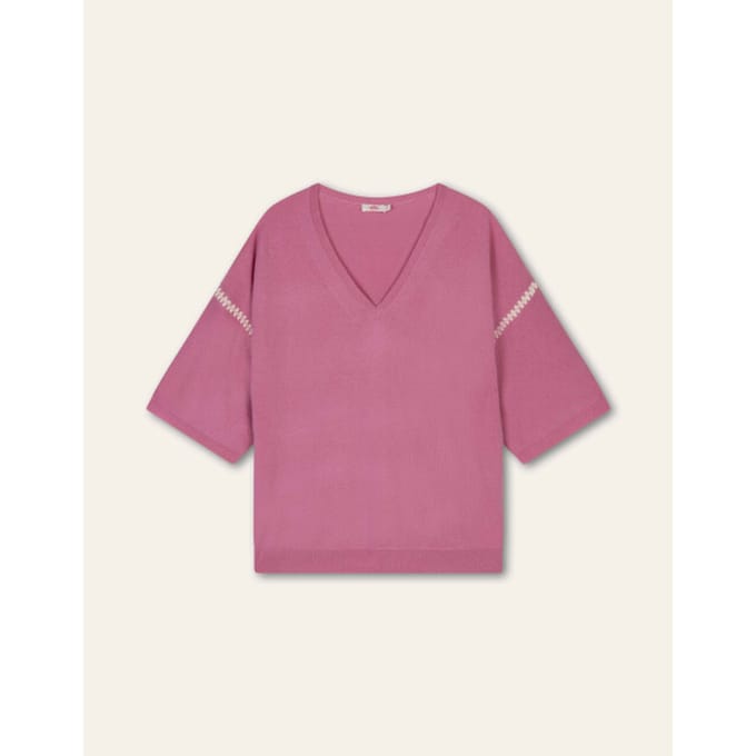 Oilily Kiran Gebreide Top- maatM Mauve Orchid