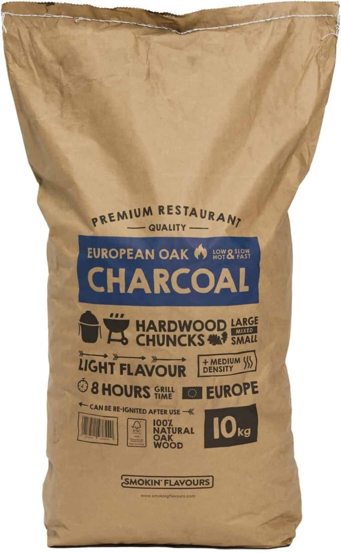 Houtskool European Oak 9KG Smokin' Flavours