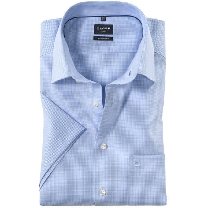 OLYMP Luxor Overhemd, Modern Fit, New Kent, Bleu