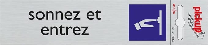 Pickup Route Alulook 165x44 mm - sonnez et entrez